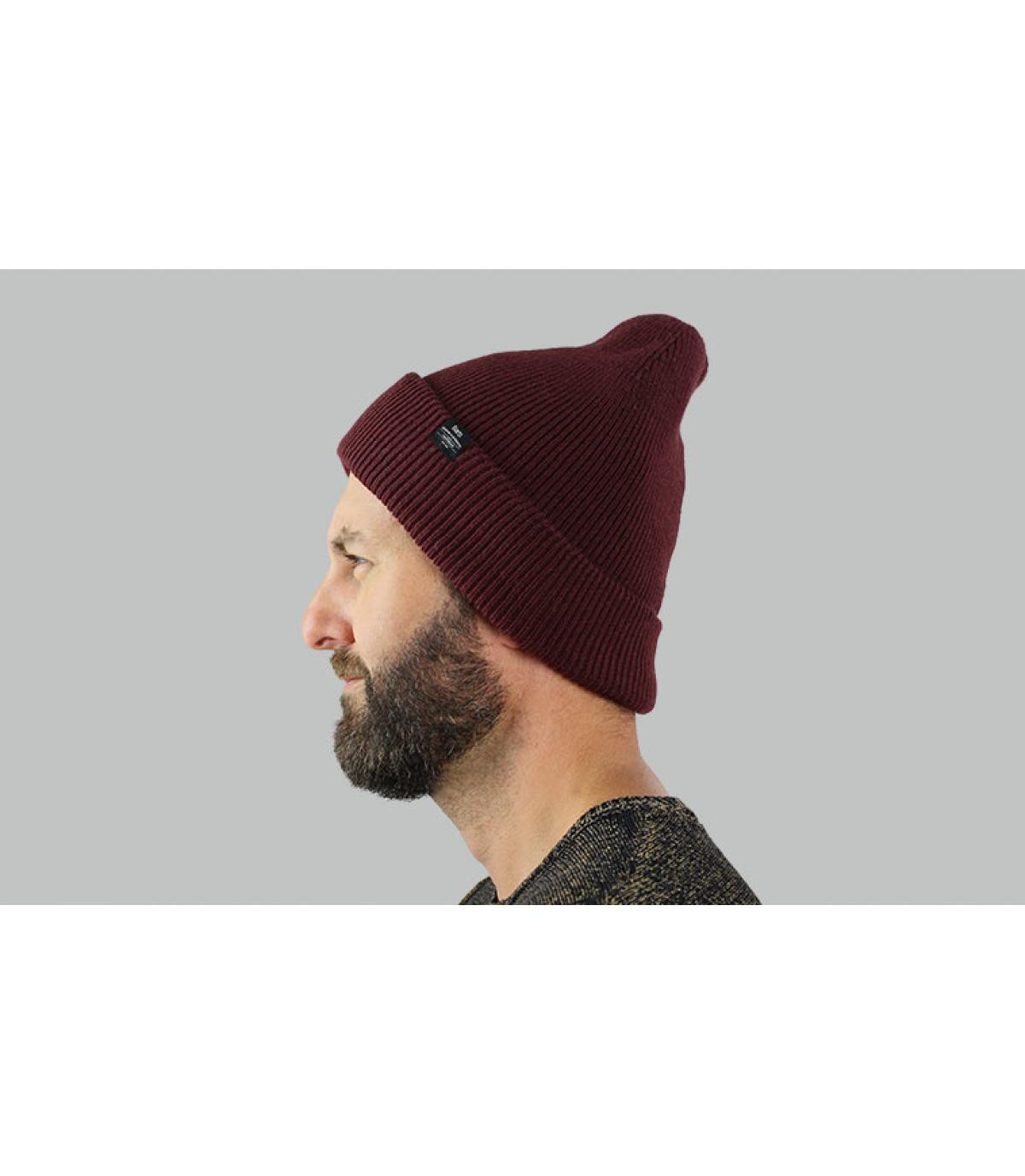 lungo cofano bordeaux battuta d' Kinabalu Beanie burgundy